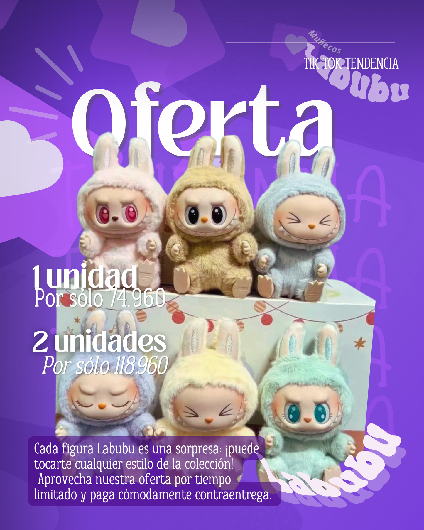 Labubu Macaron Monsters SORPRESA
